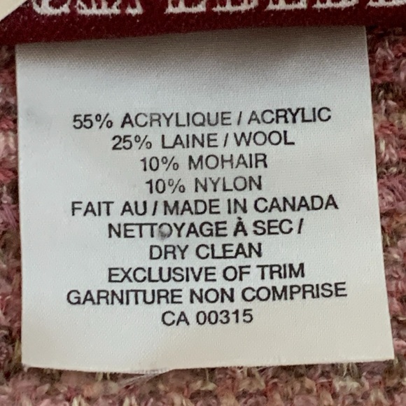 Vintage 80’s Castleberry Stretch Tweed Jacket & Skirt Suit In Pink | Size 10 - Picture 14 of 16